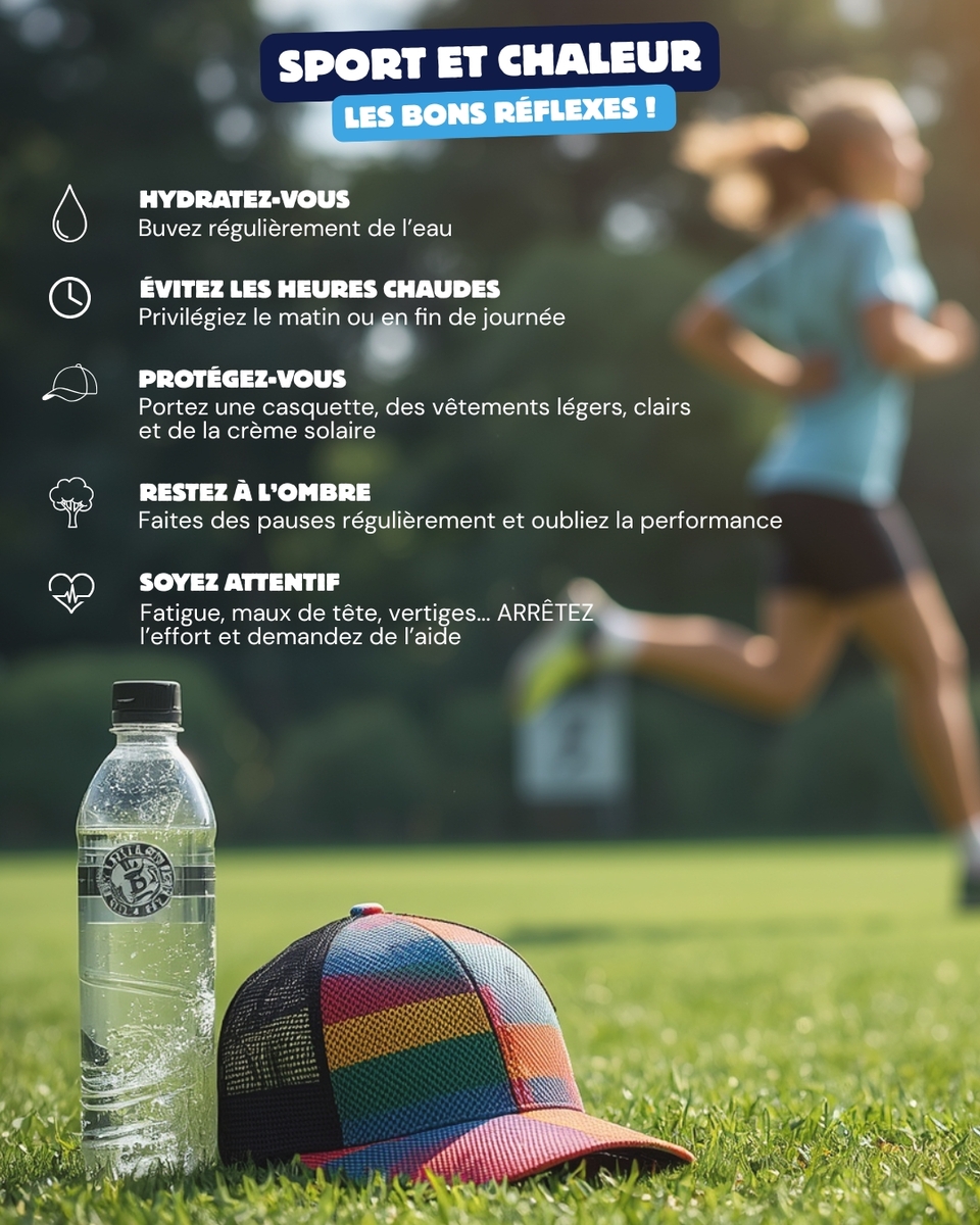 Sport & chaleur, les bons réflexes