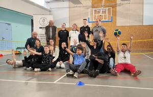 CPSF Volley assis en présence de Marie-Amélie Le Fur
