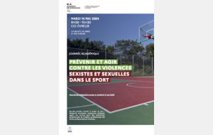 Journée académique "Prévenir et agir contre les violences sexistes et sexuelles dans le sport""
