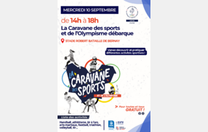 Dernière étape de 2025 : La caravane des sports et de l'Olympisme !