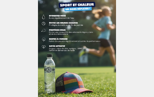 Sport &amp; chaleur, les bons réflexes