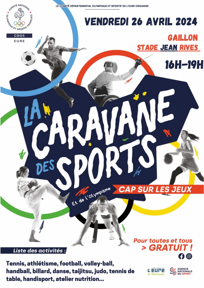 🏓🎱 La Caravane des Sports débarque à Gaillon ! 